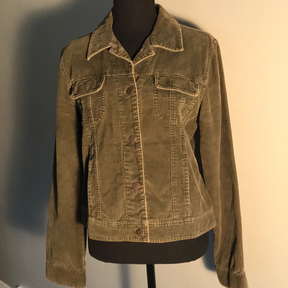 The Limited Green Corduroy Jacket